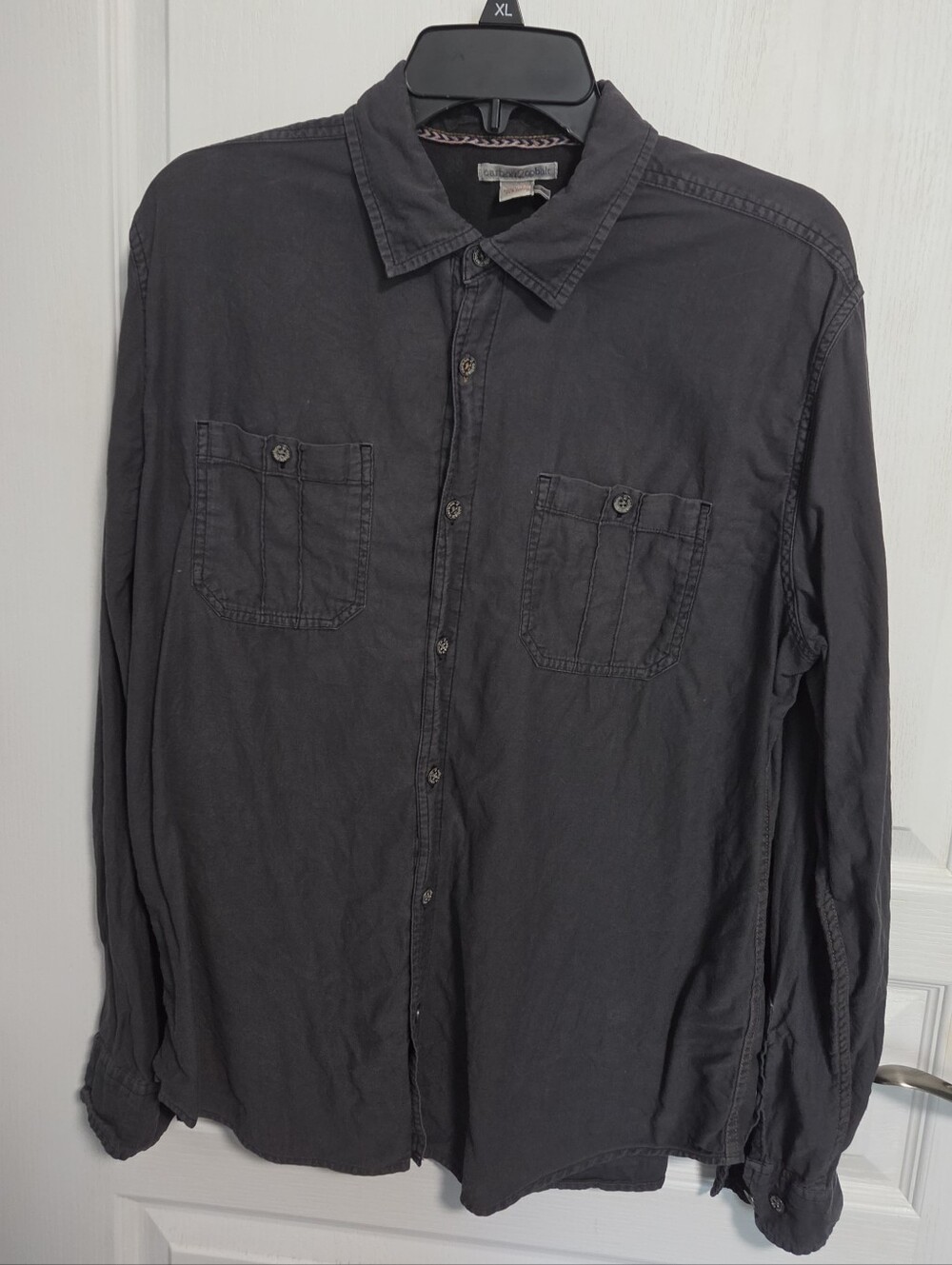 Carbon2Cobalt Buttondown Shirt Gray Long Sleeve Mens Medium